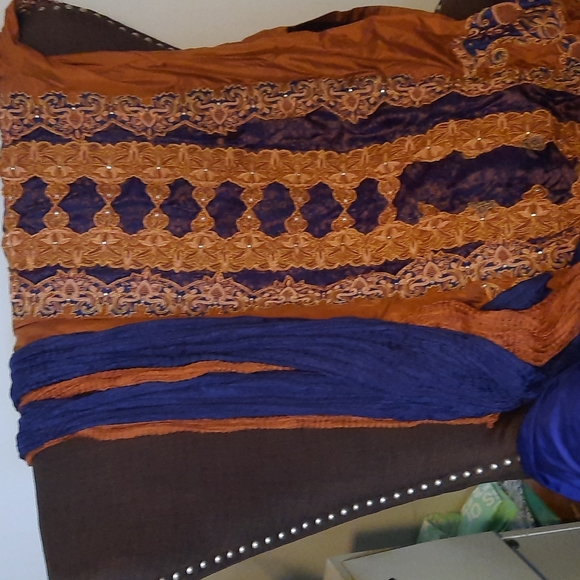 Salwar Kameez silk heavy beading size large - Picture 2 of 8